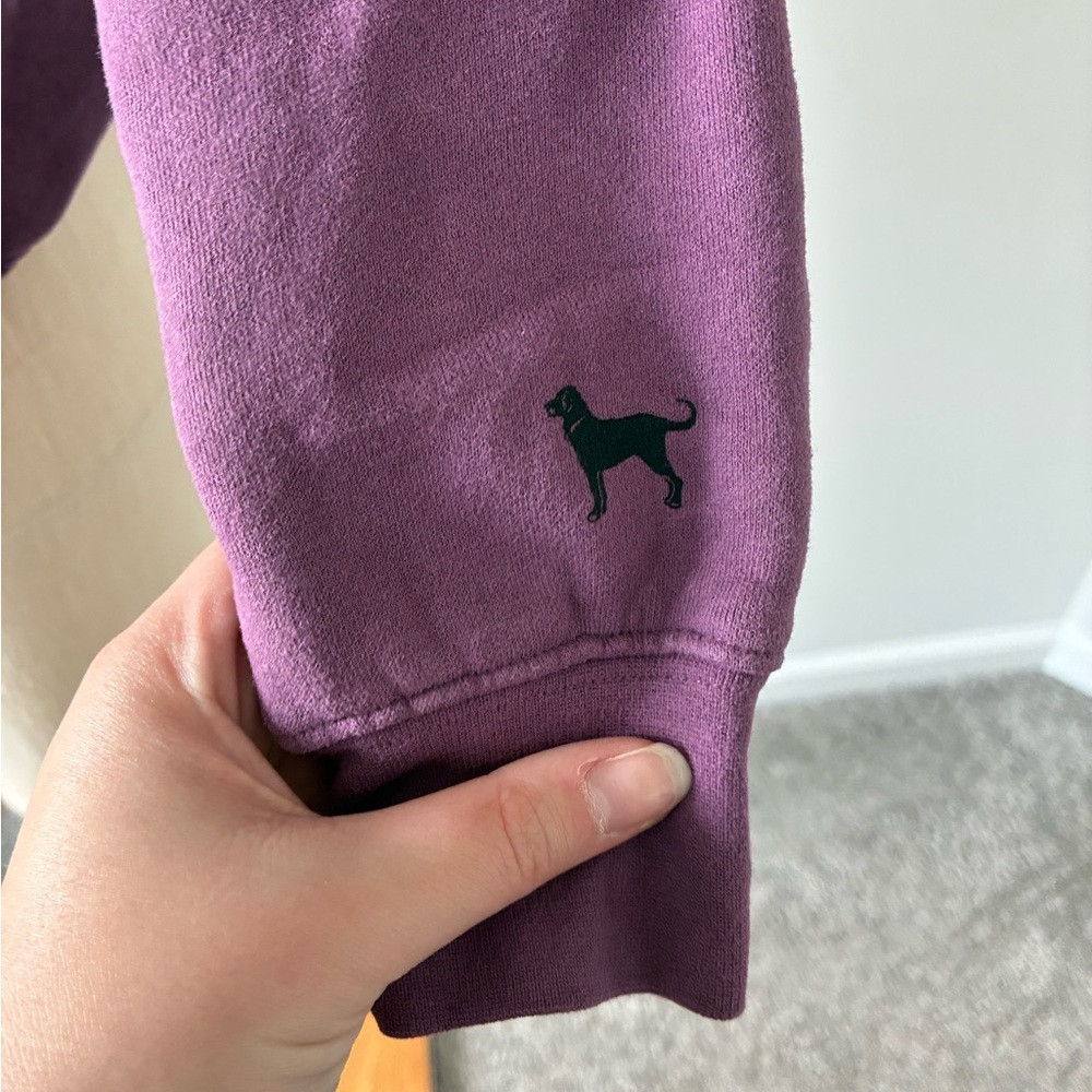The Black Dog Purple High Neck Pullover Sweatshirt - Picture 4 of 12